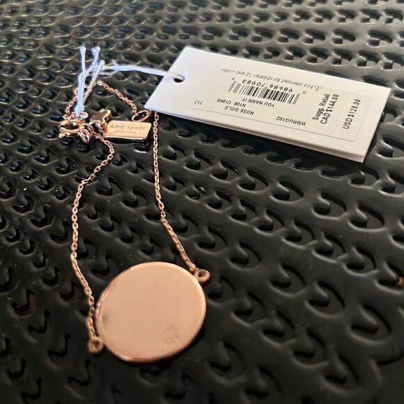 NWT Kate SPADE Demi Fine Round Line Bracelet silver rosegold G2 - Picture 6 of 6